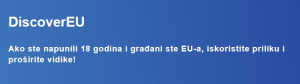 Poziv mladima na upoznavanje Europe