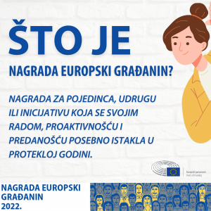 Nagrada „Europski građanin&amp;quot; 2022.: prijavite ili nominirajte projekt