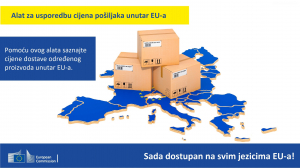 Alat za usporedbu cijena pošiljaka unutar EU-a - sada dostupan na svim jezicima EU-a