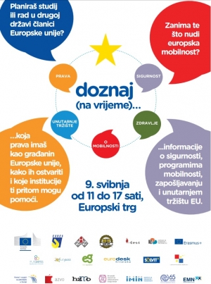 Doznaj (na vrijeme) - Europski trg (Zagreb), 9. svibnja 2016., 11:00 – 17:00 sati