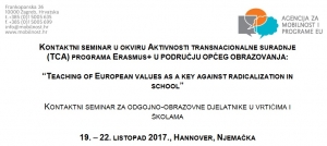 Prijava za sudjelovanje na seminaru programa Erasmus+: prijave do 31. srpnja 2017.