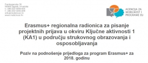 Radionice pisanja projektnih prijedloga za strukovno obrazovanje i osposobljavanje u programu Erasmus+