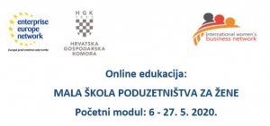 Novi ciklus radionica Male škole poduzetništva za žene (6. - 27. svibnja 2020.) - prijave