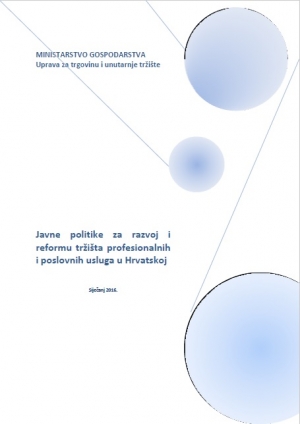 ‌Javne politike za razvoj i reformu tržišta profesionalnih i poslovnih usluga u Hrvatskoj