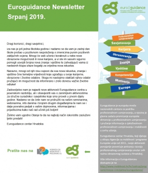 Objavljen Newsletter Euroguidance centra